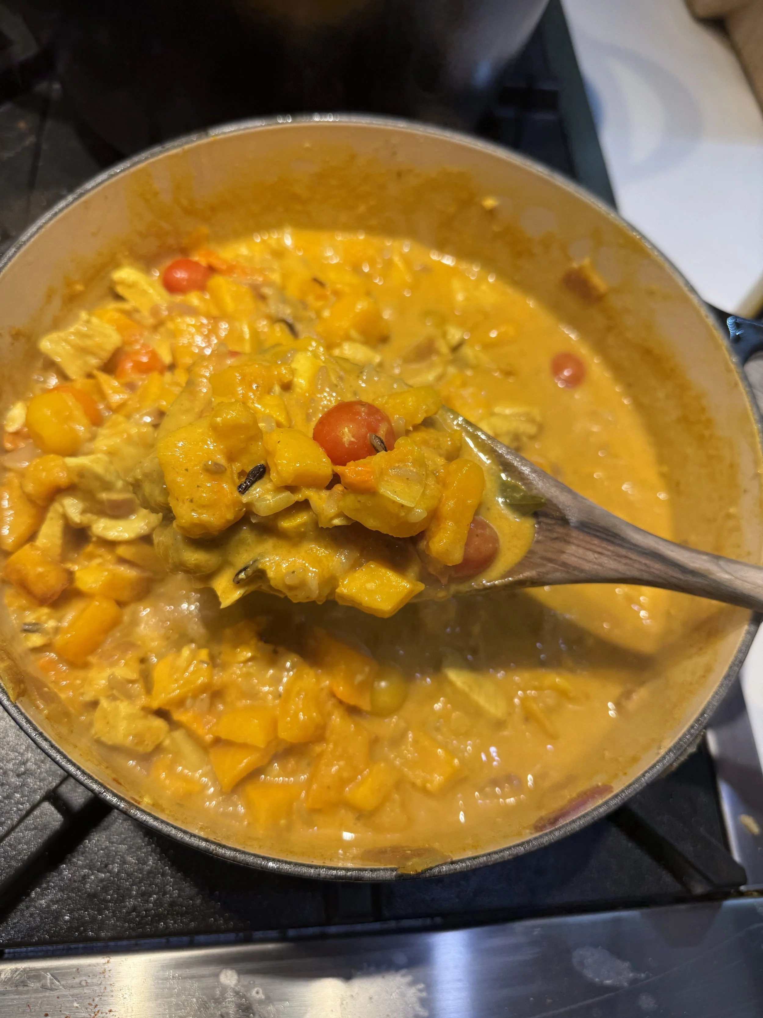 Cozy Butternut Squash + Chicken Curry (Weeknight Friendly)
