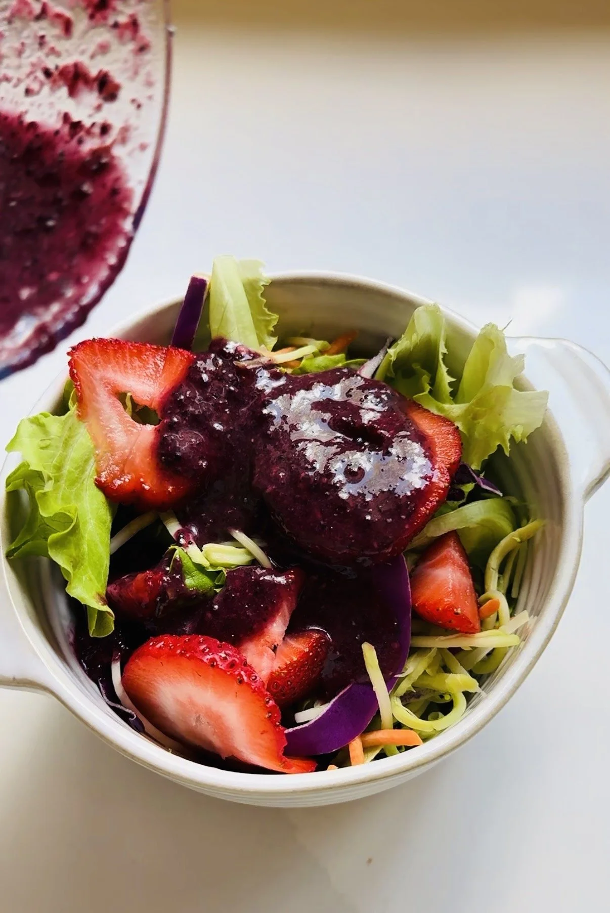 🫐Blueberry Poppyseed Dressing (Easy Homemade Vinaigrette)