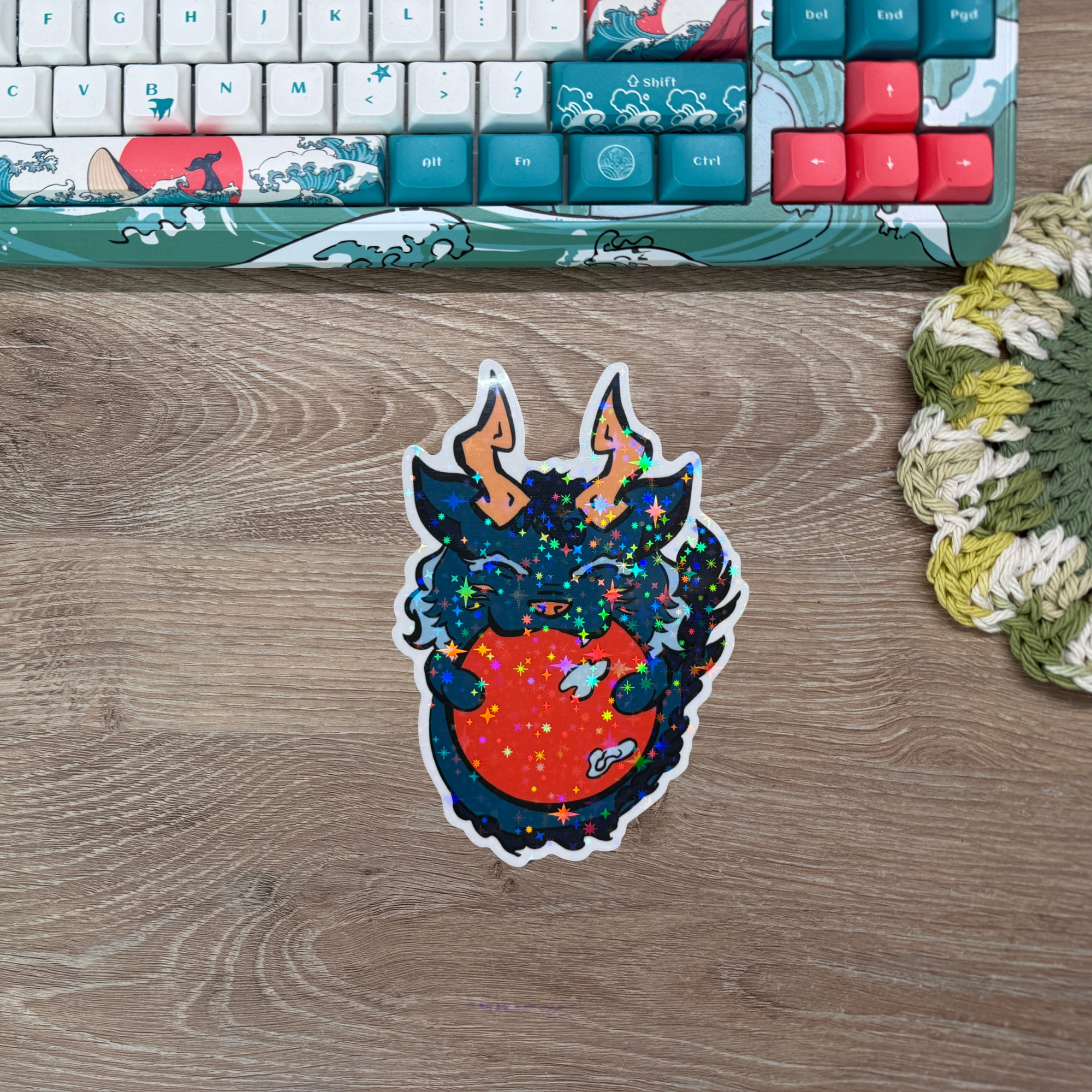 Moon Eater Holographic Starry Sticker