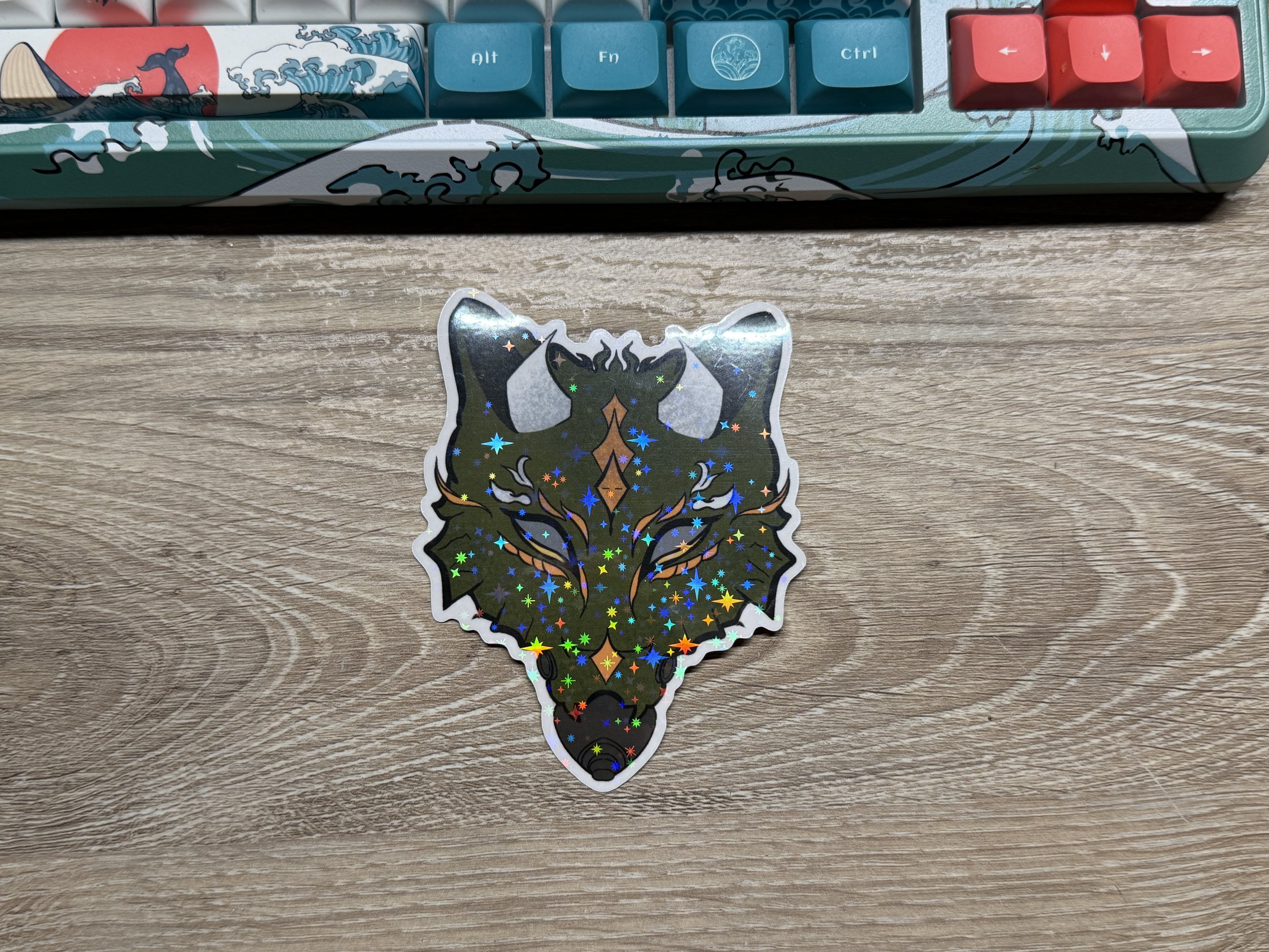 Pyre Full Face Holographic Starry Sticker