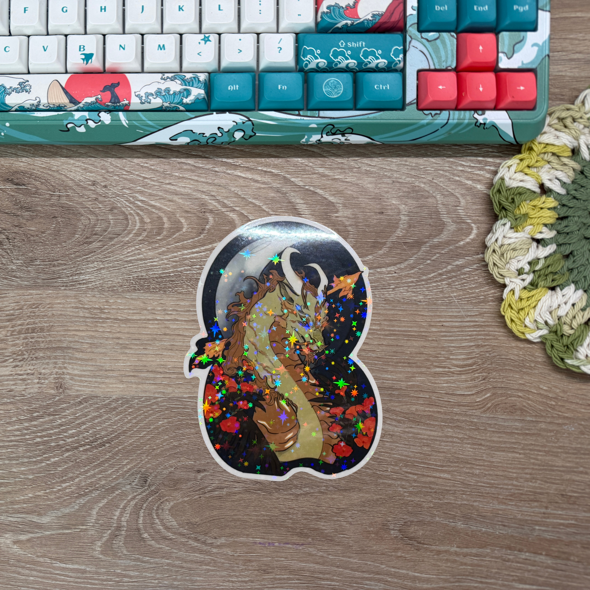 Pyre Guardian Holographic Starry Sticker