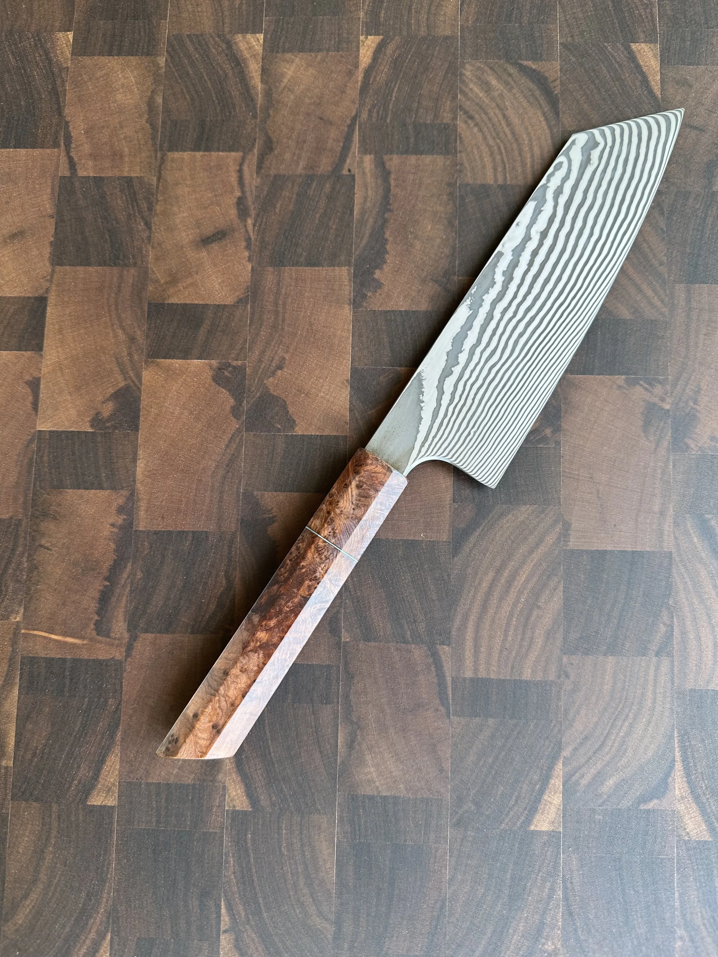 7" Damasteel Stainless Damascus Bunka