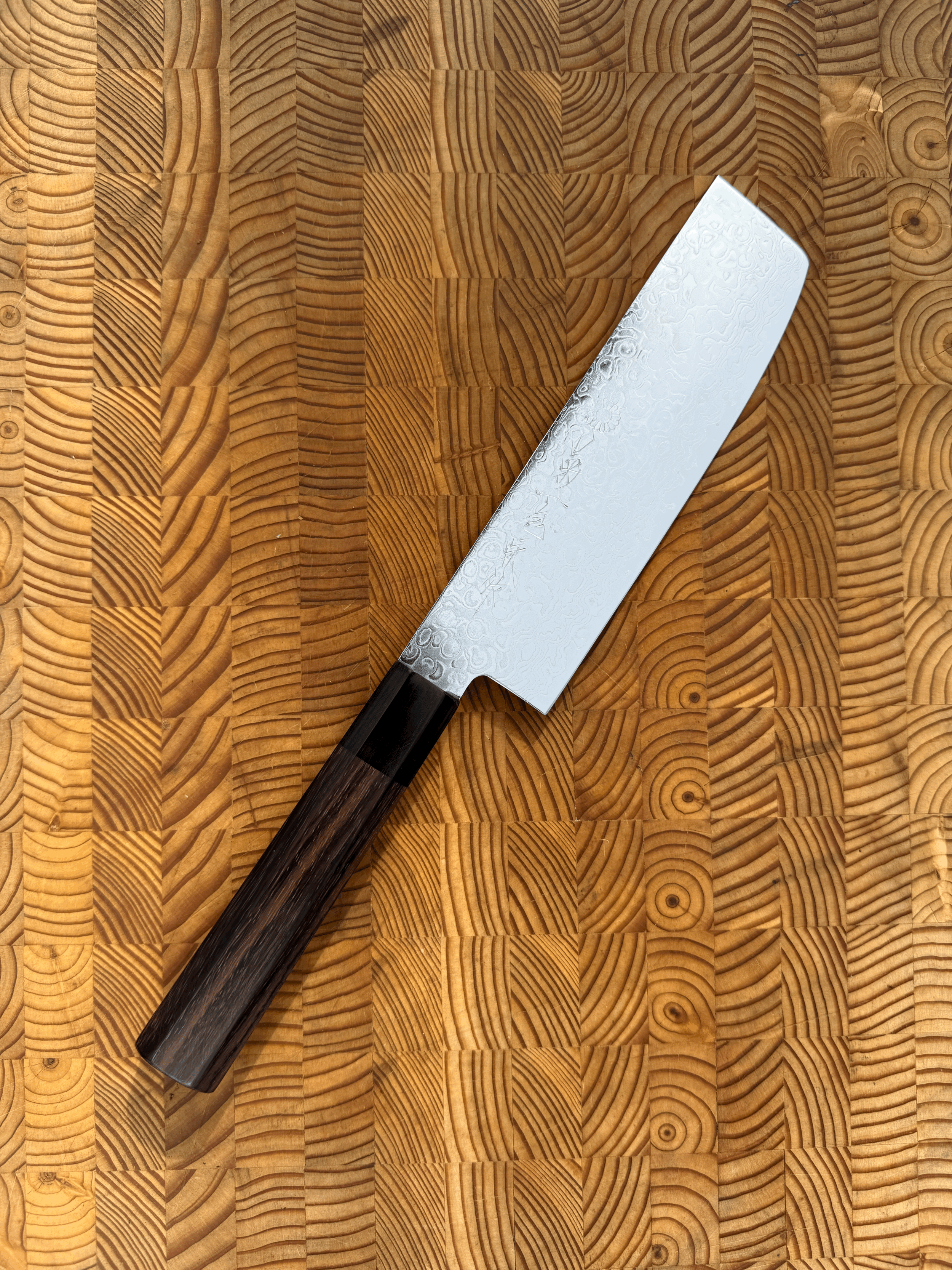 Kikuichi Nickel Warikomi Damascus Nakiri