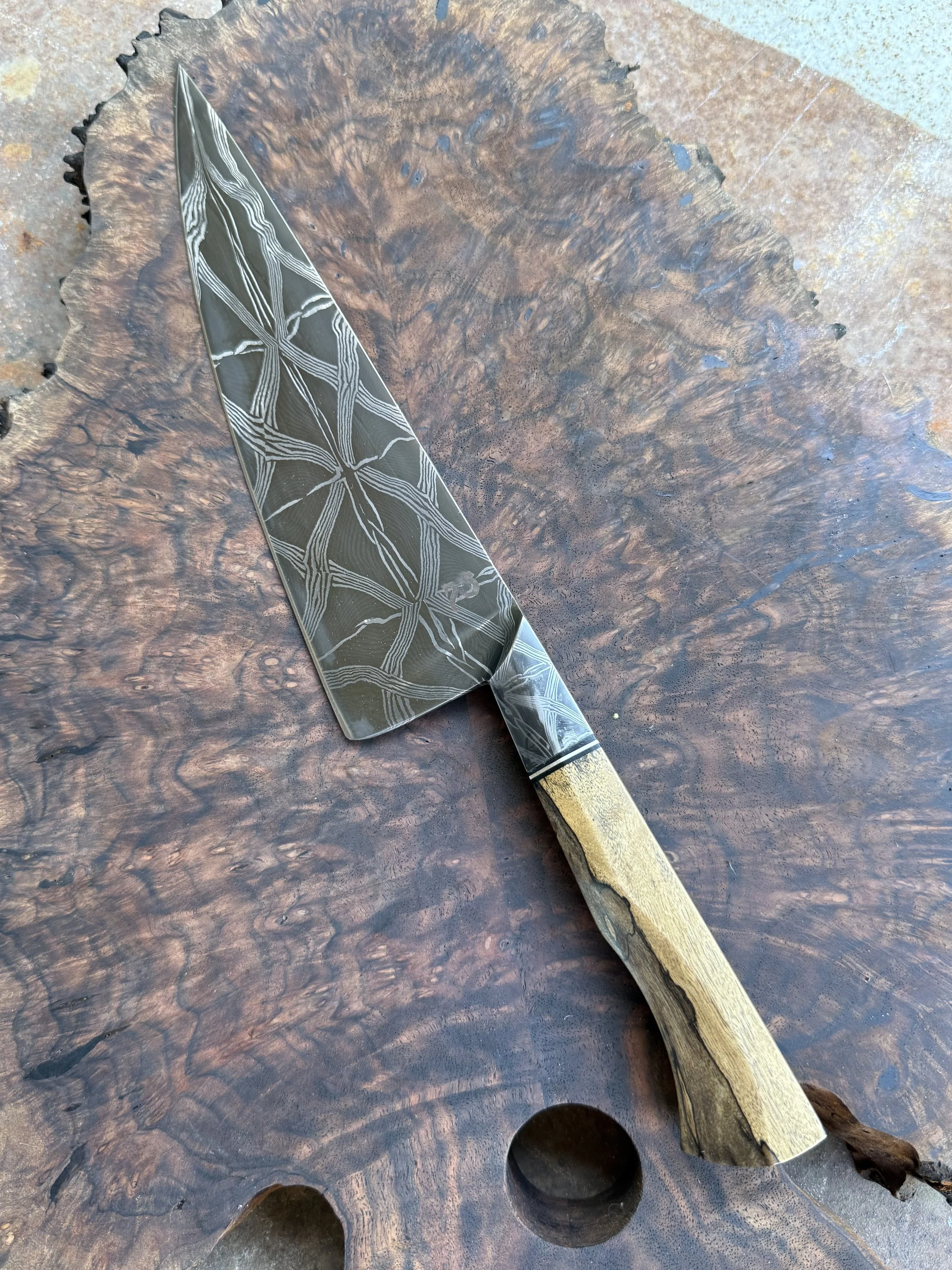 8.25” Damascus Integral Chef