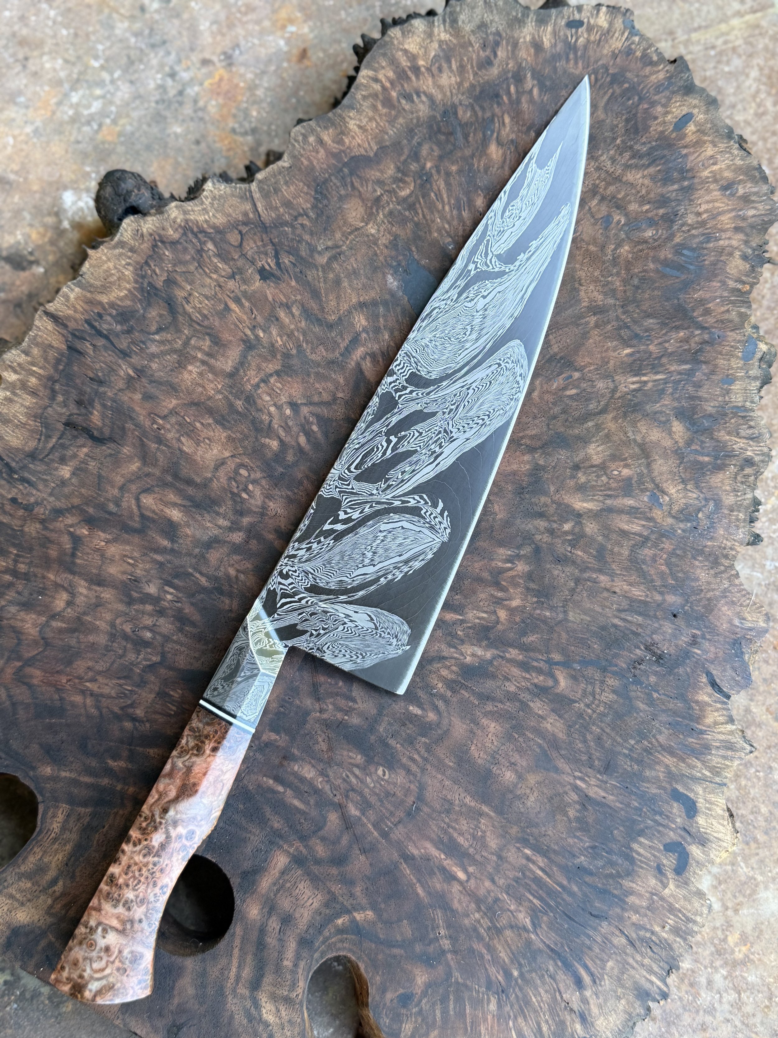 9" Damascus Integral Chef