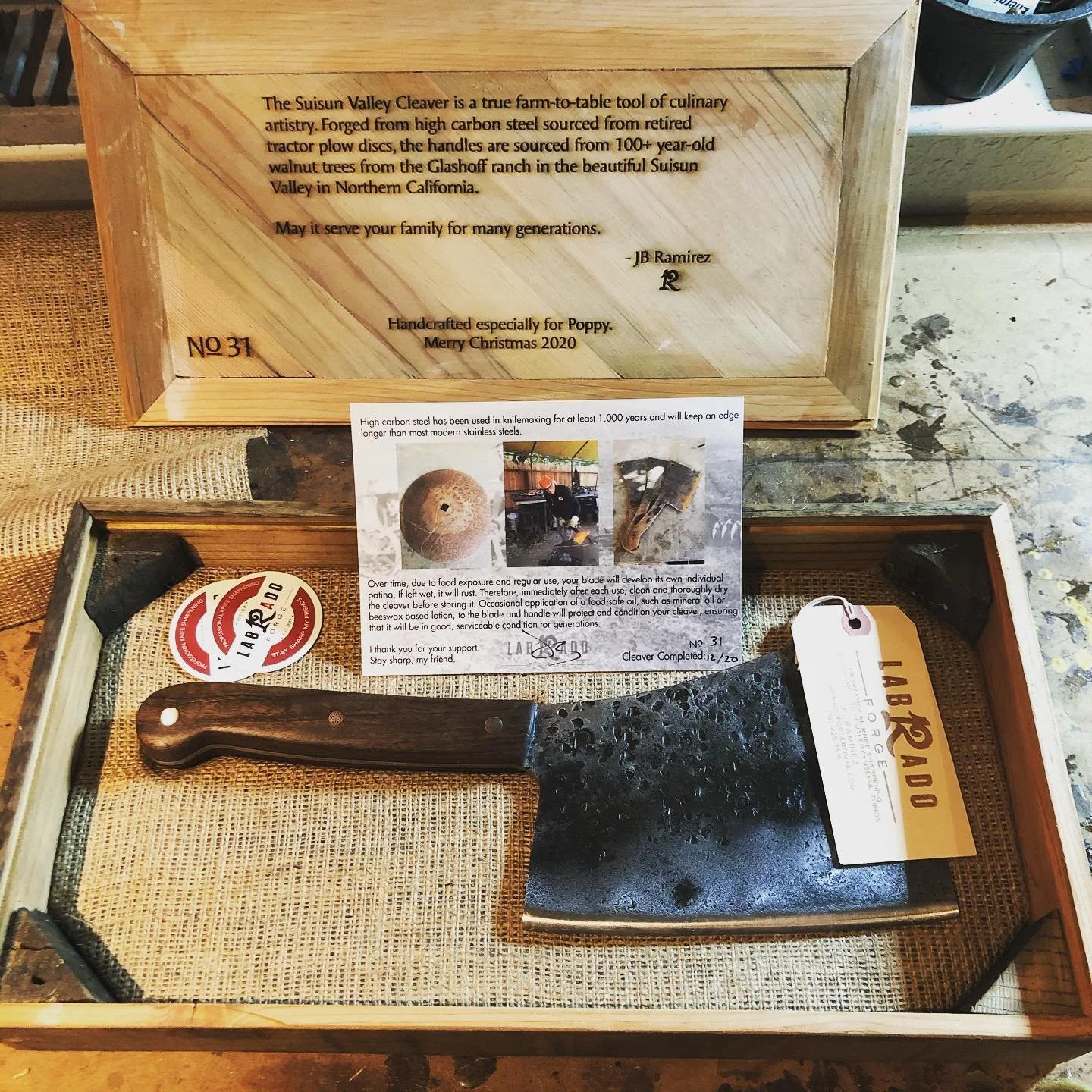 Suisun Valley Cleaver Presentation Box