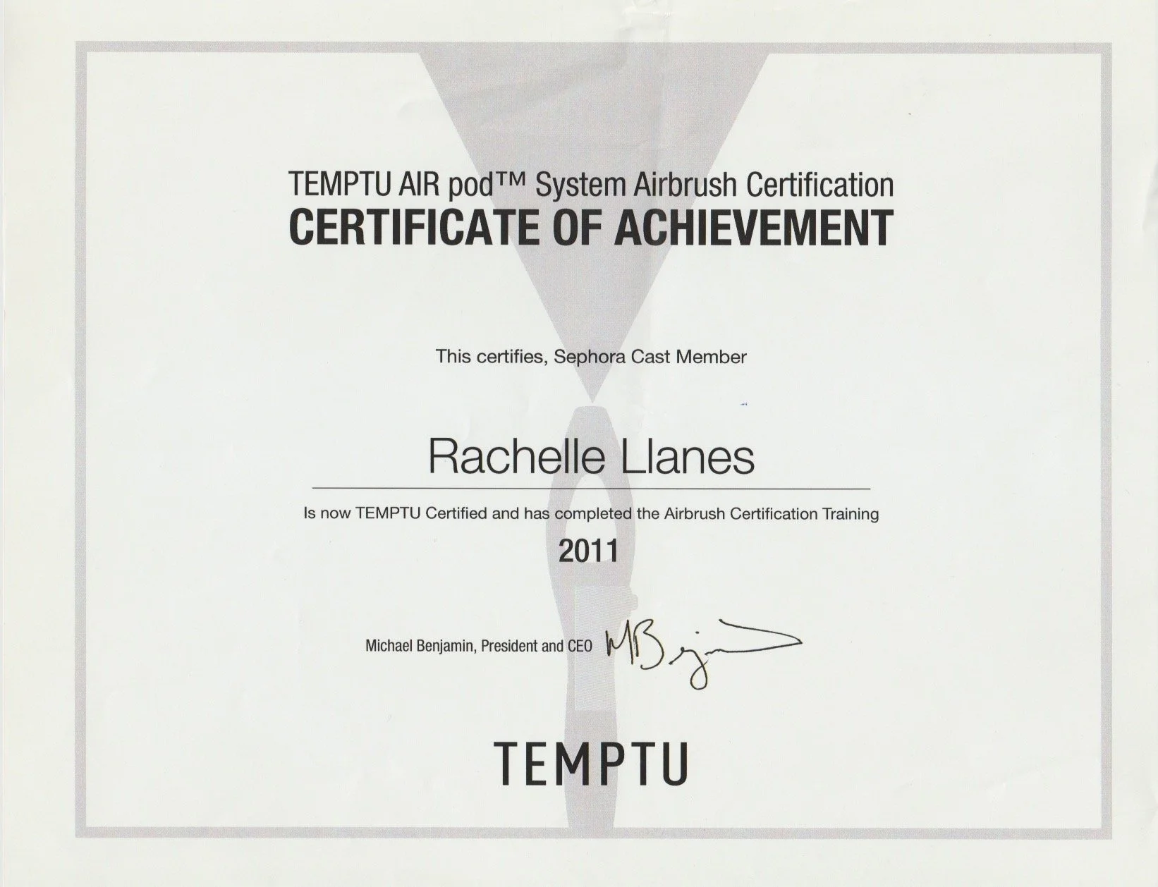 Temptu Airbrush Makeup