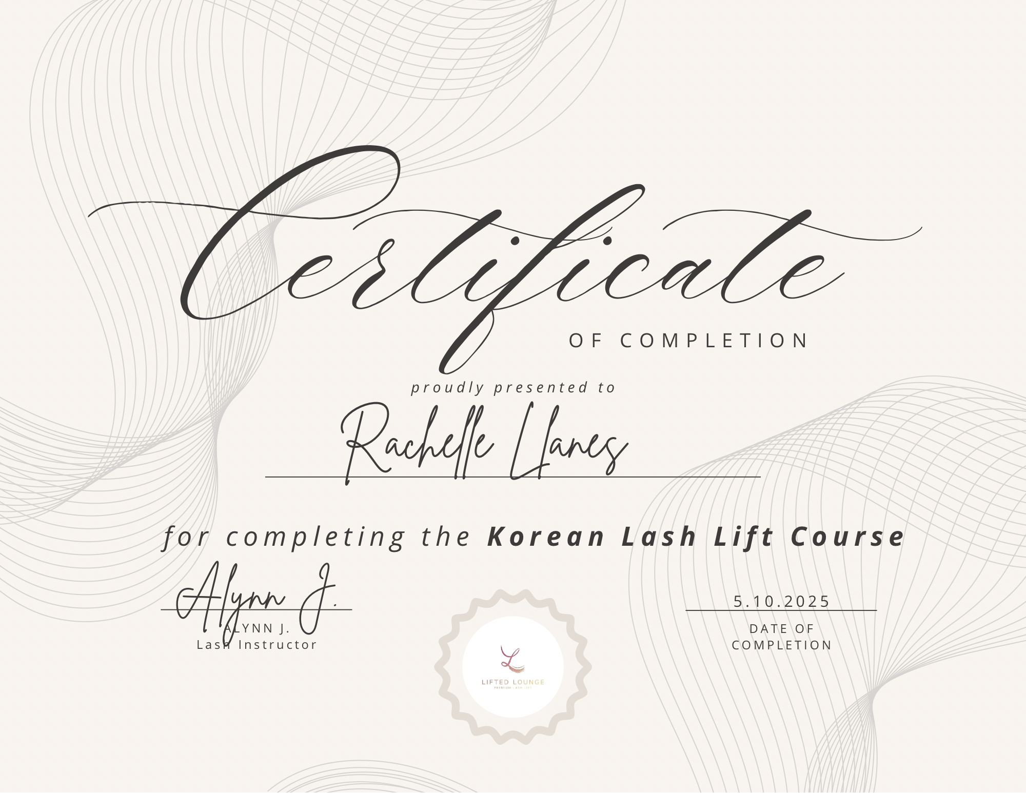 Lifted Lounge - Korean Lash Lift