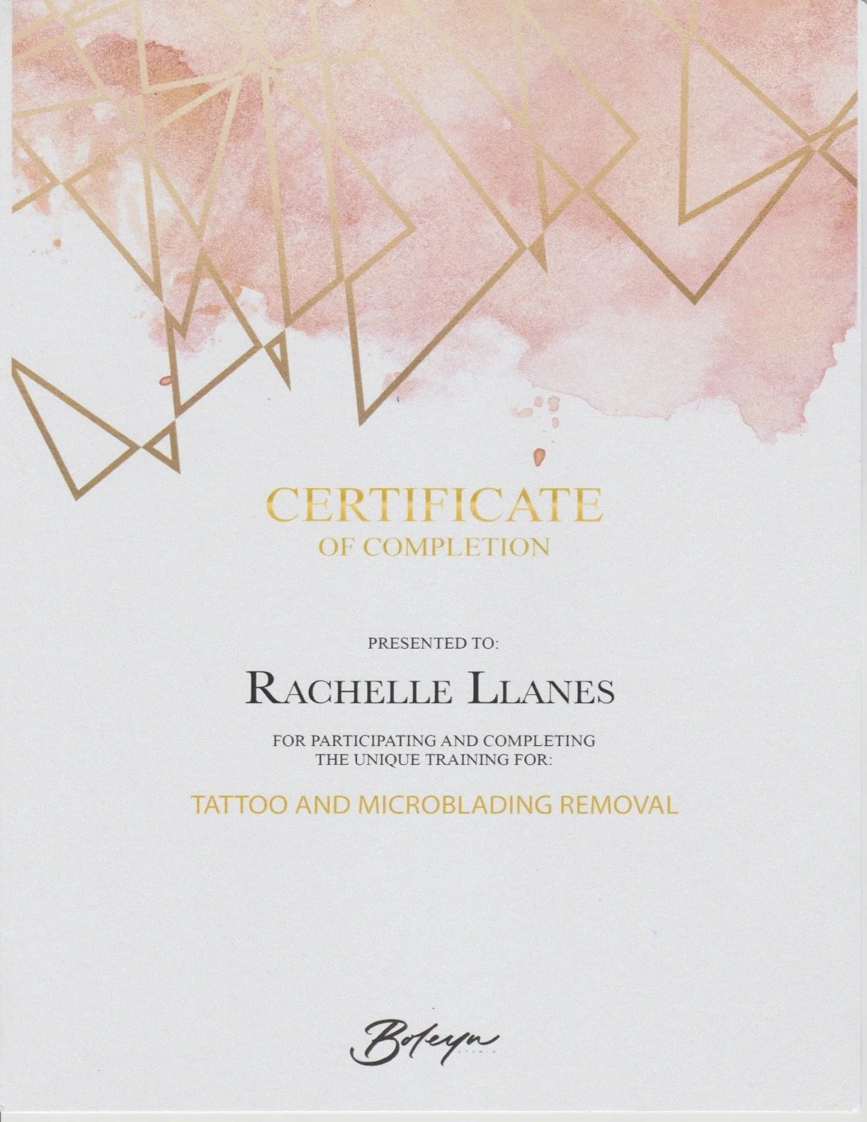 Boleyn - Saline Tattoo and Microblading Removal