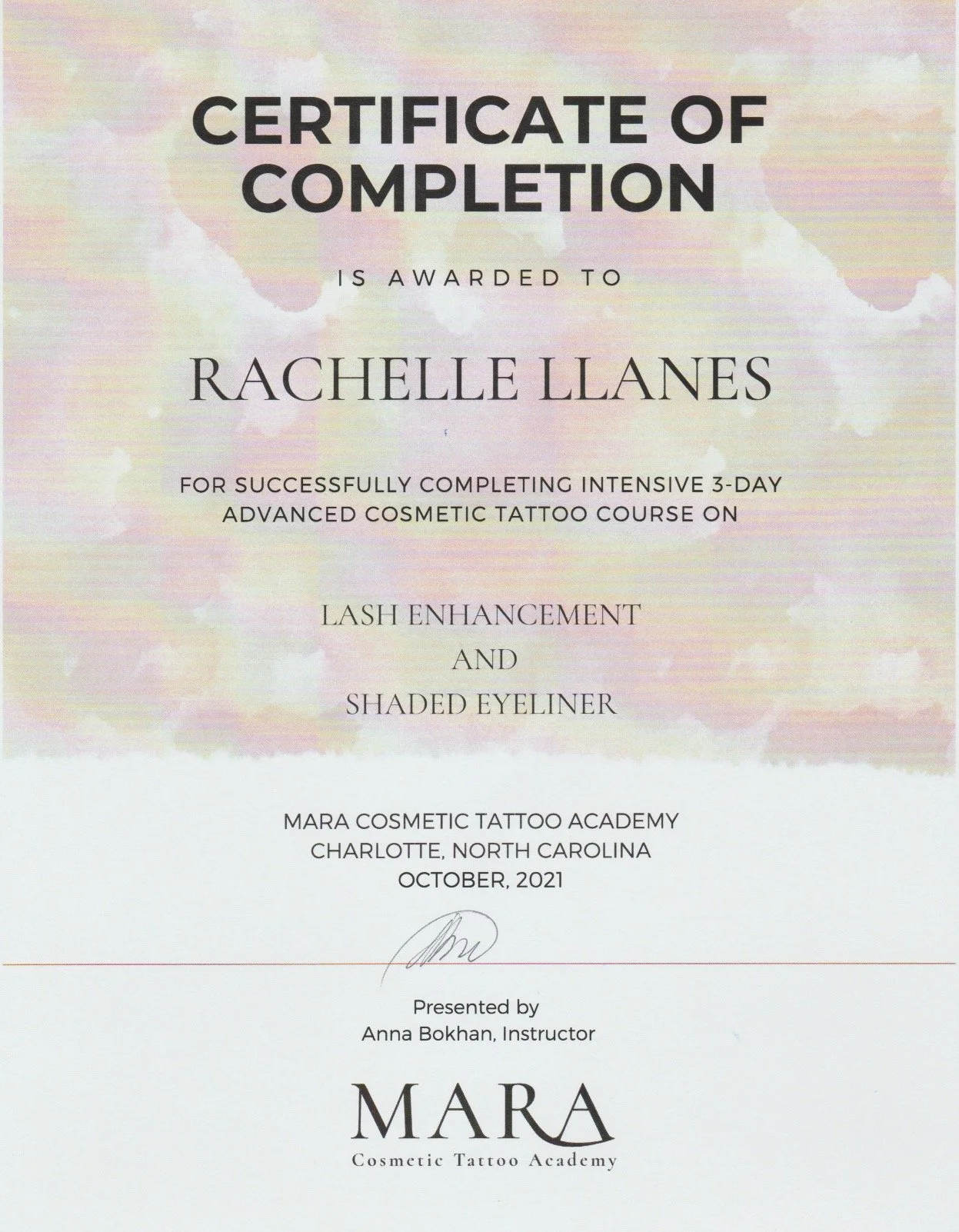 Mara - Lash Enhancement & Shaded Eyeliner