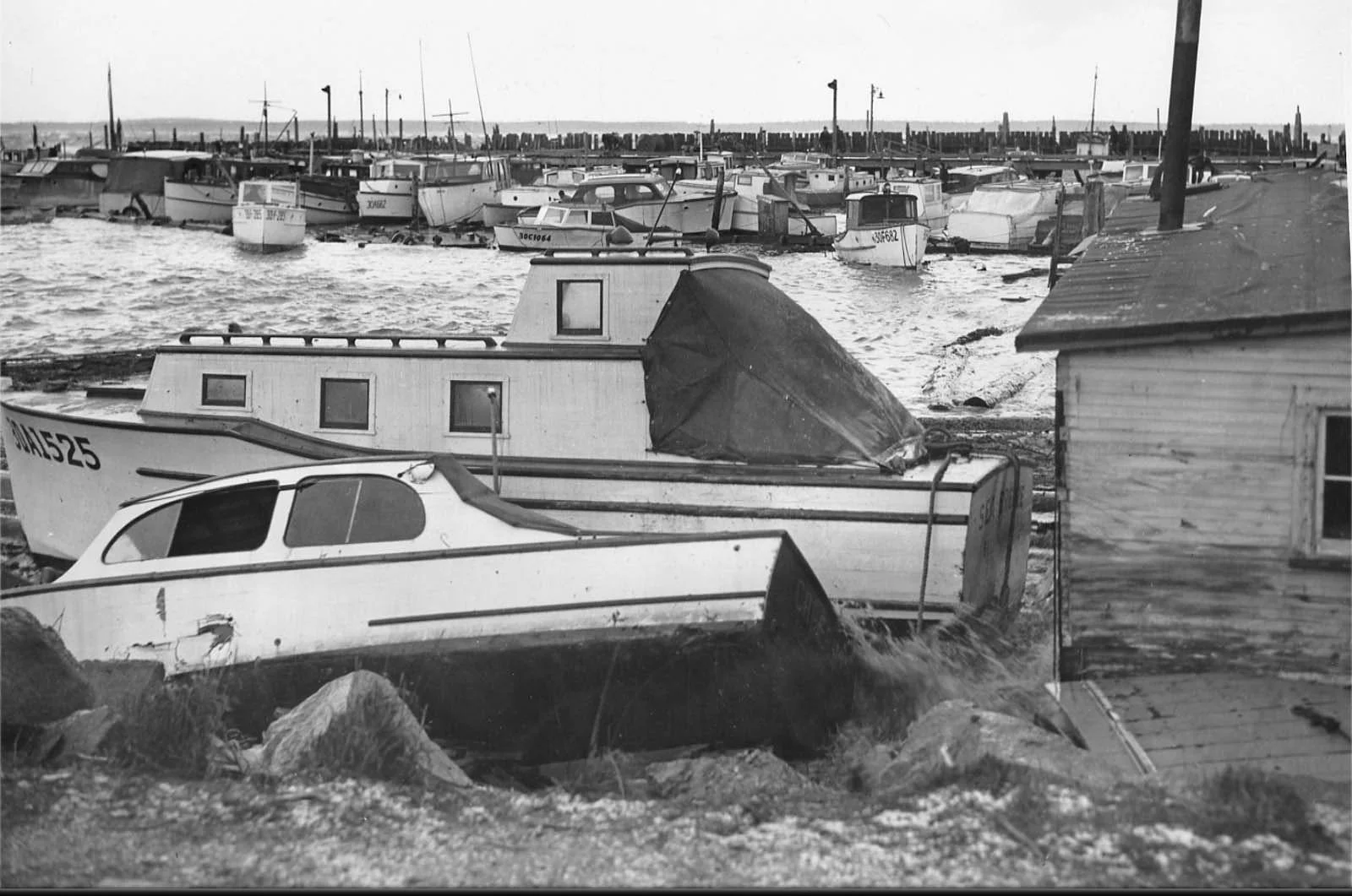 1947 Storm Damage at South Side Boat Haven