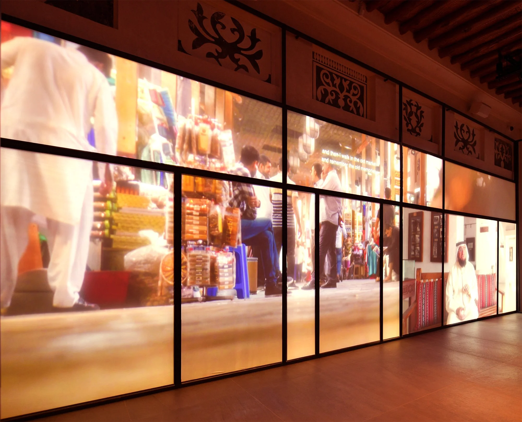 Exhibition at Al Shindagha Traditional Food Museum exploring Emirati cuisine