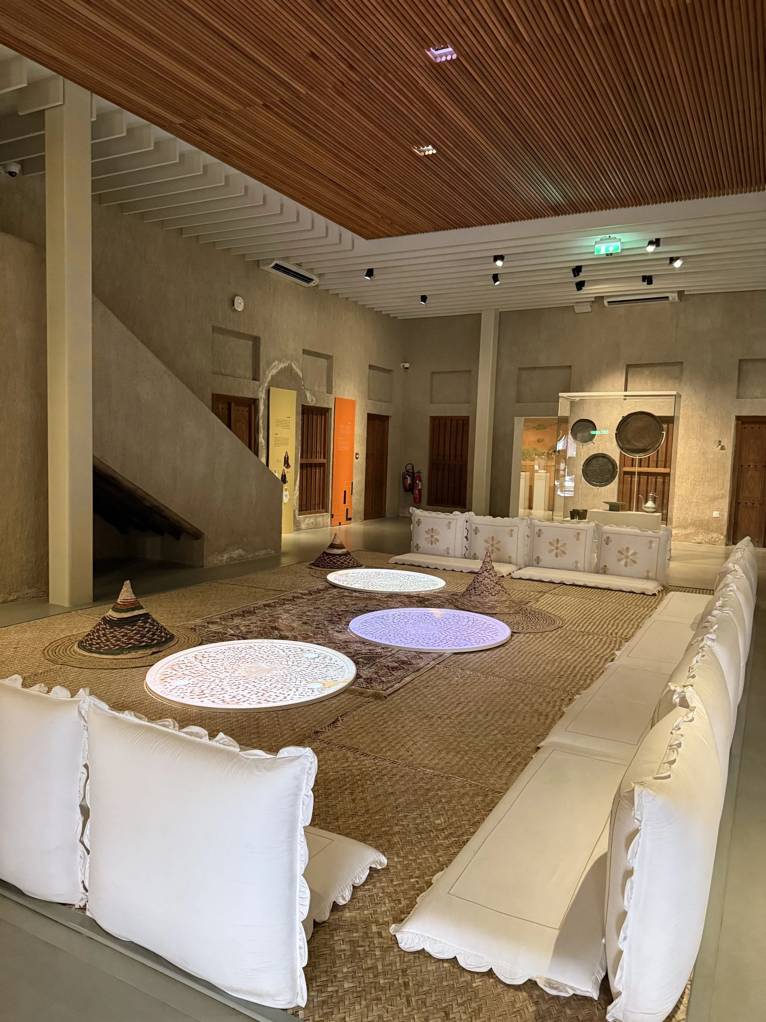 Exhibition at Al Shindagha Traditional Food Museum exploring Emirati cuisine