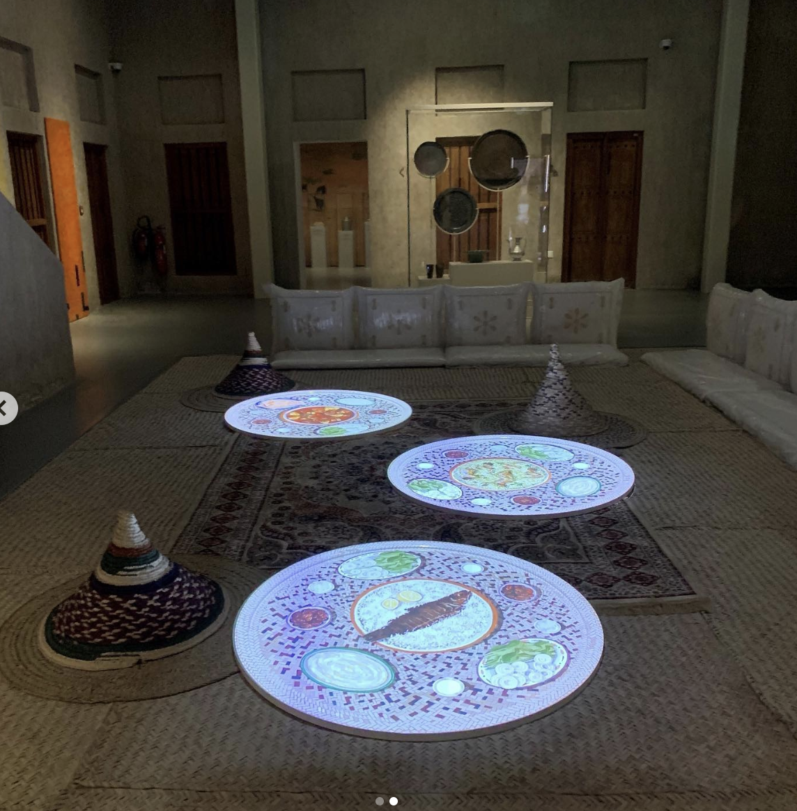 Exhibition at Al Shindagha Traditional Food Museum exploring Emirati cuisine