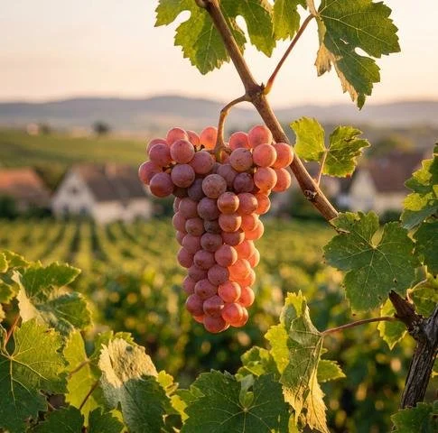 Gewürztraminer grape cluster