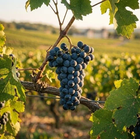 Cabernet Sauvignon grape cluster