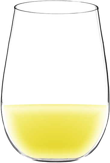 Sauvignon Blanc wine color in glass