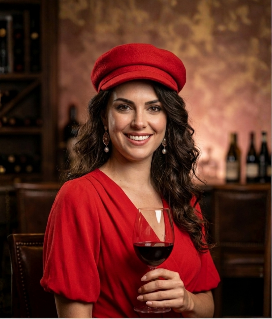 Gabrielle, the Grenache character from Vino Village