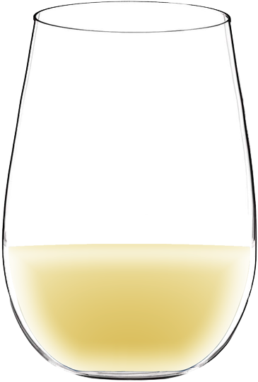 Viognier wine color in glass