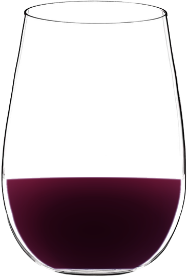 Barbera wine color in glass