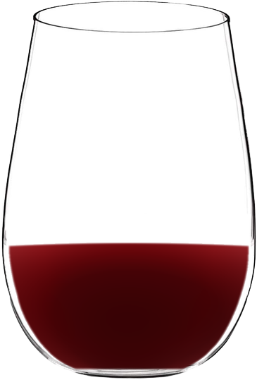 Merlot wine color in glass