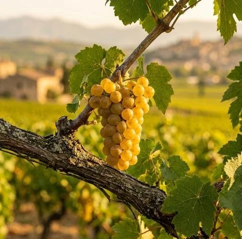 Viognier grape cluster