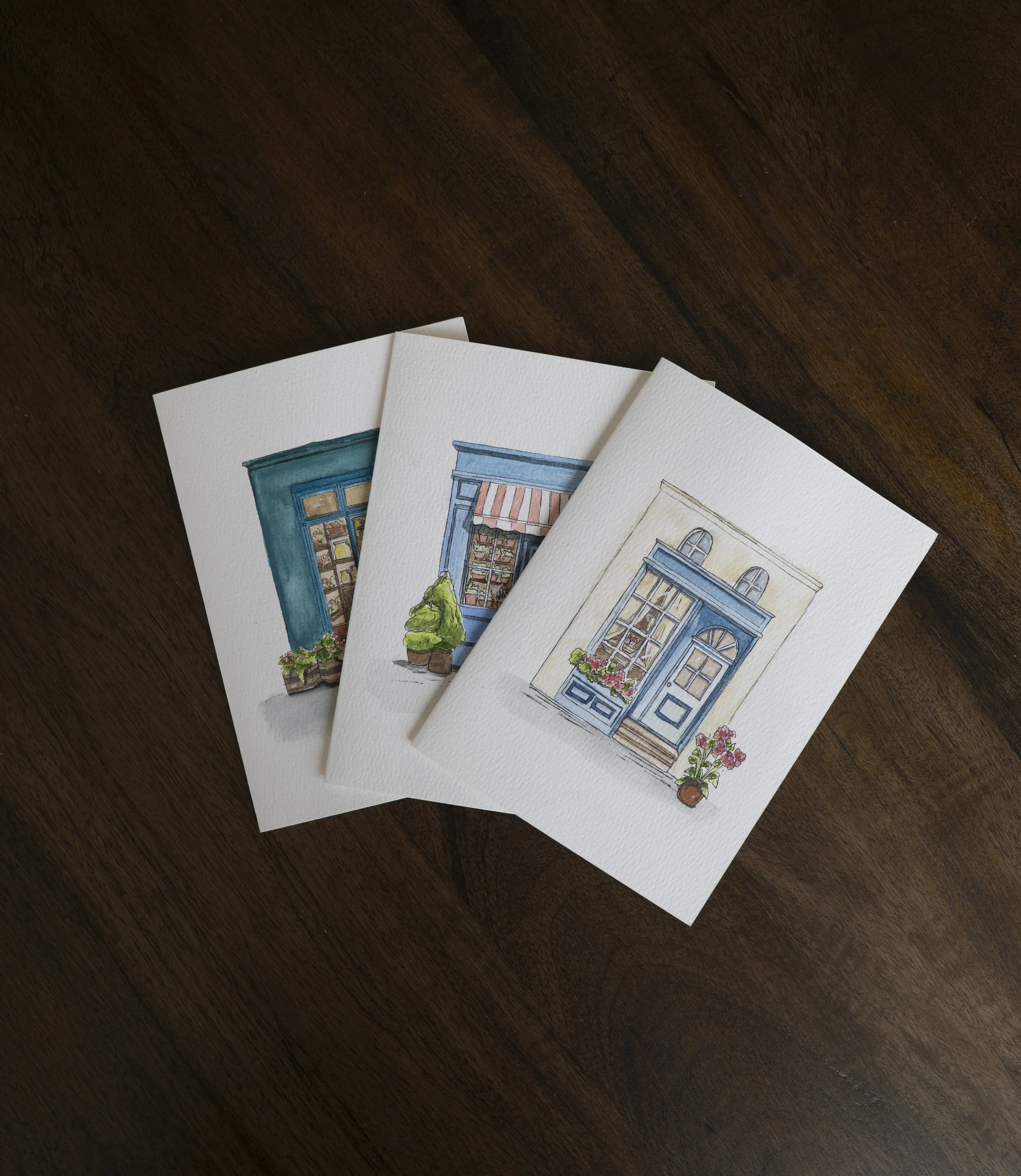 3-Pack Floral Cards with Envelopes