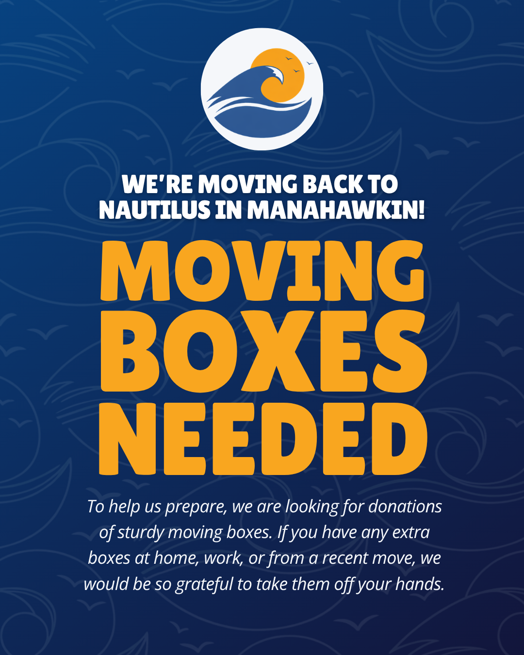 Moving Boxes Needed