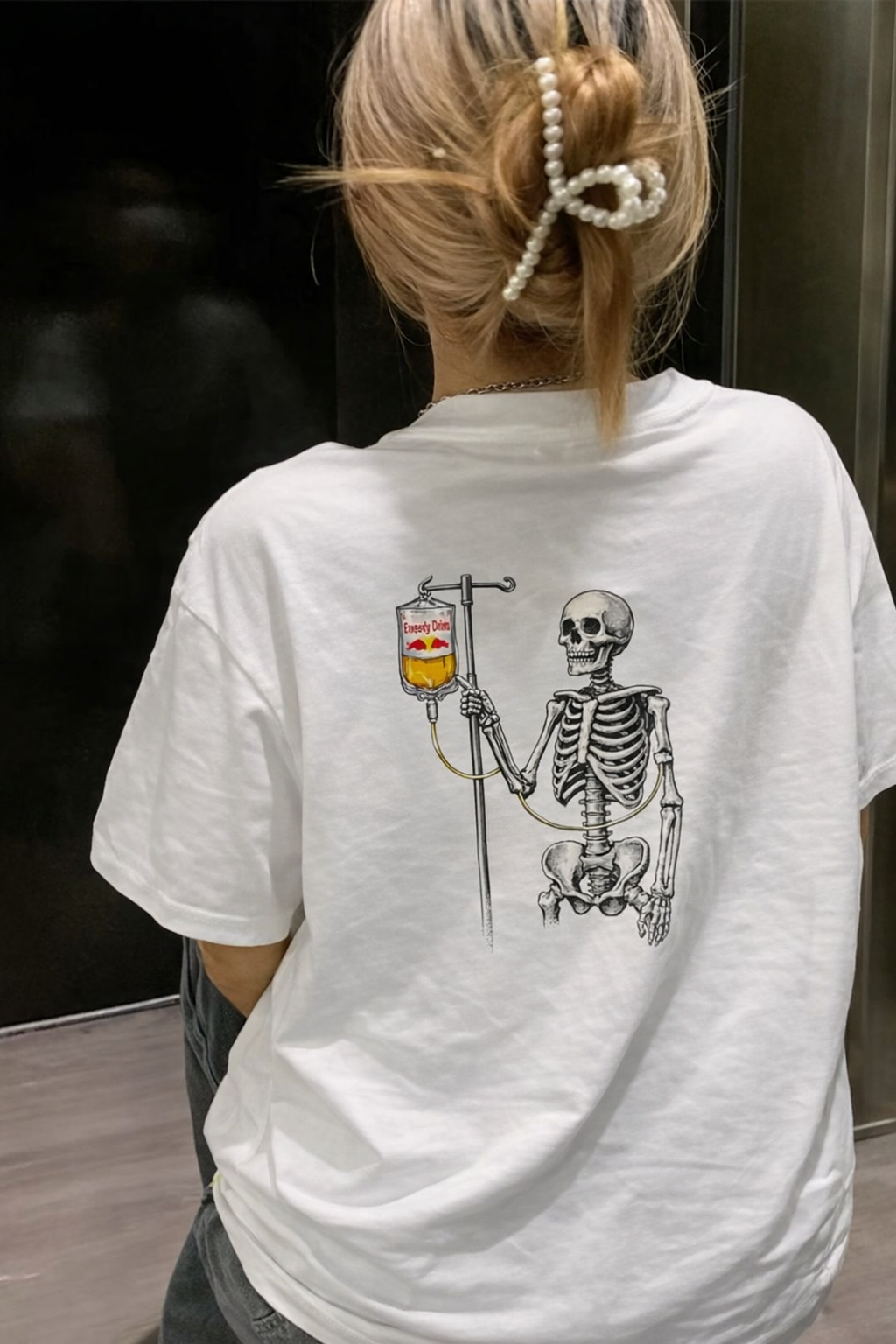 IV Drip Skeleton IV Unisex Graphic Tee