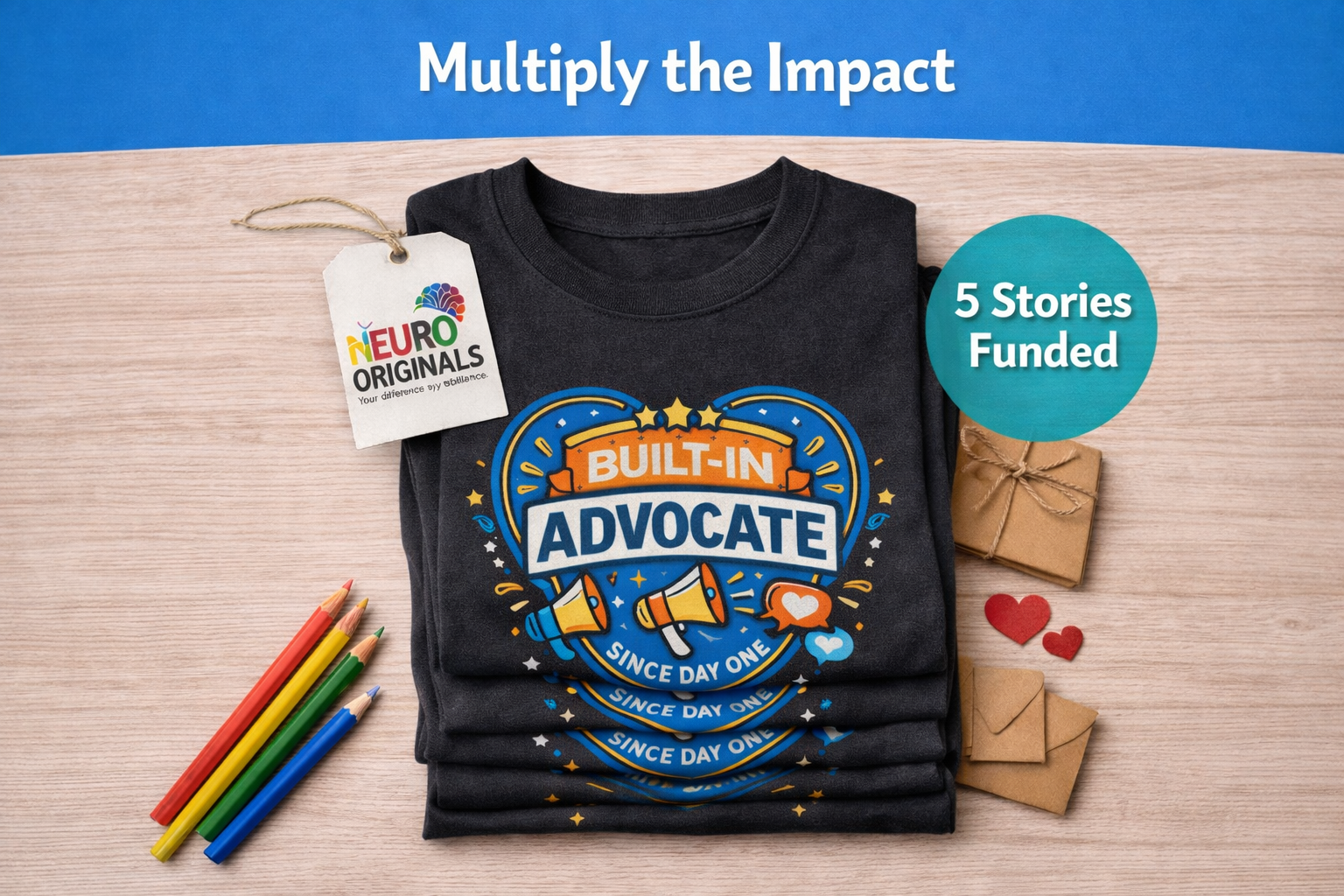 Multiply the Impact | Fund 5 Shirts