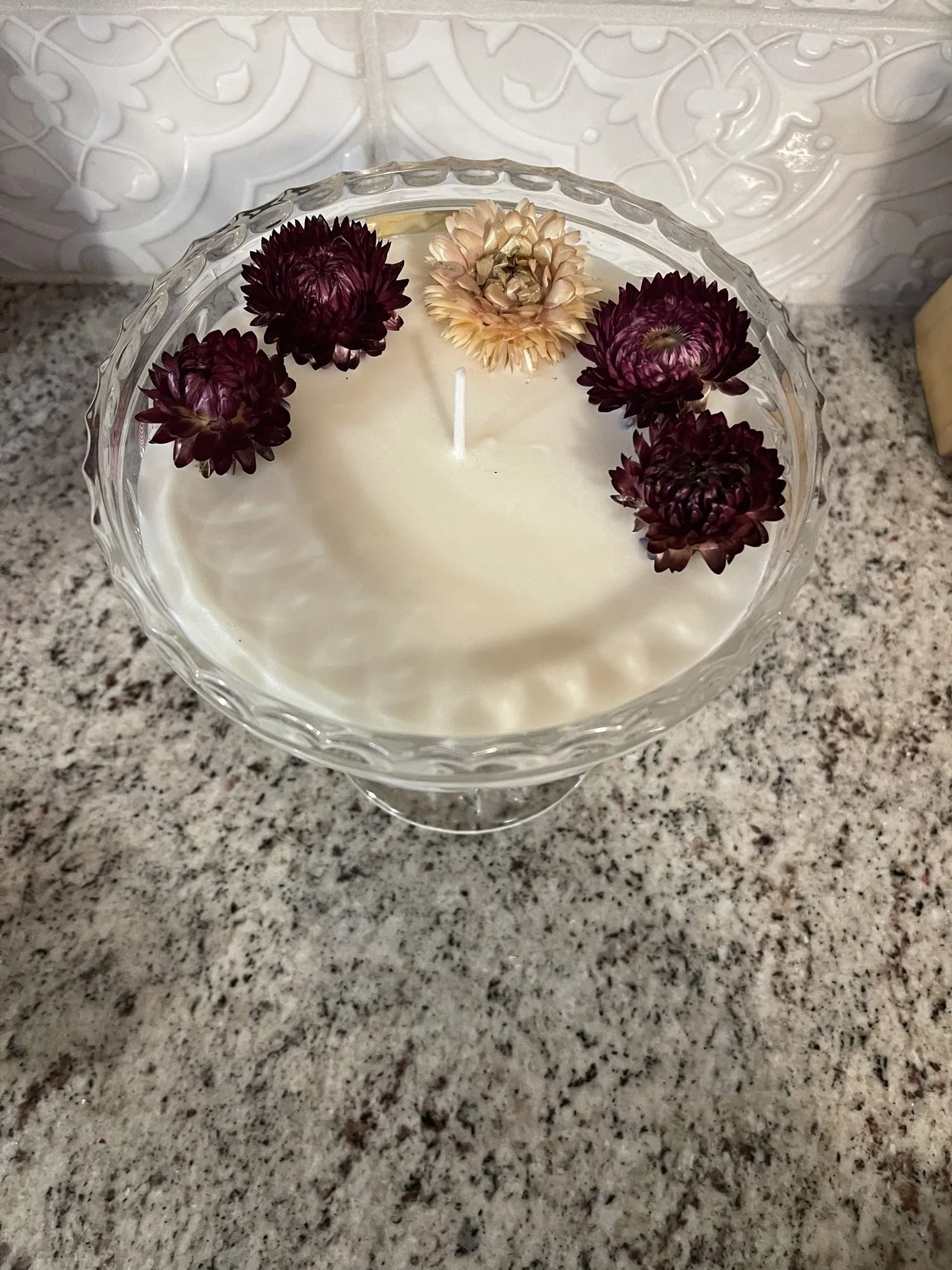 Vintage Toscany 24% Lead Crystal Clear Candy Dish