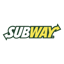 Subway logo with the word 'SUBWAY' in green and yellow letters, featuring an arrow pointing to the right.
