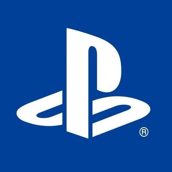 PlayStation logo with a blue background