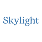 The word 'Skylight' written in blue font.