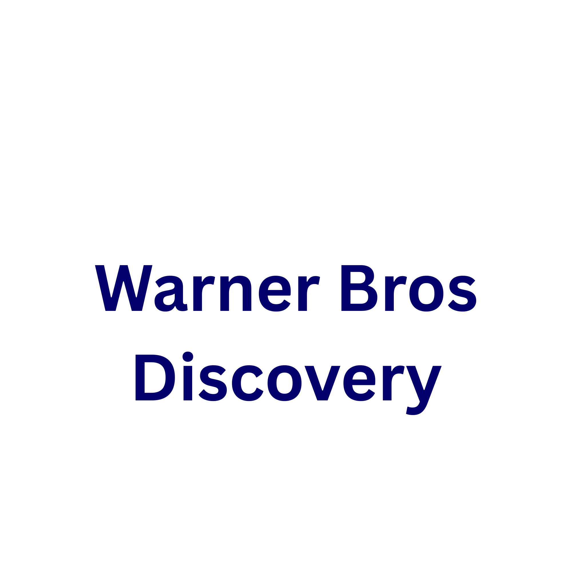 Warners Bros logo in blue with a white background.
