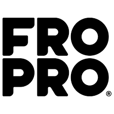FroPro logo in black bold text on a white background.