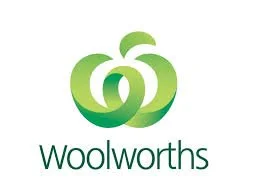 Woolworths logo with green abstract symbol above the company name in green text.