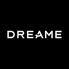 The word 'DREAME' in white capital letters on a black background.