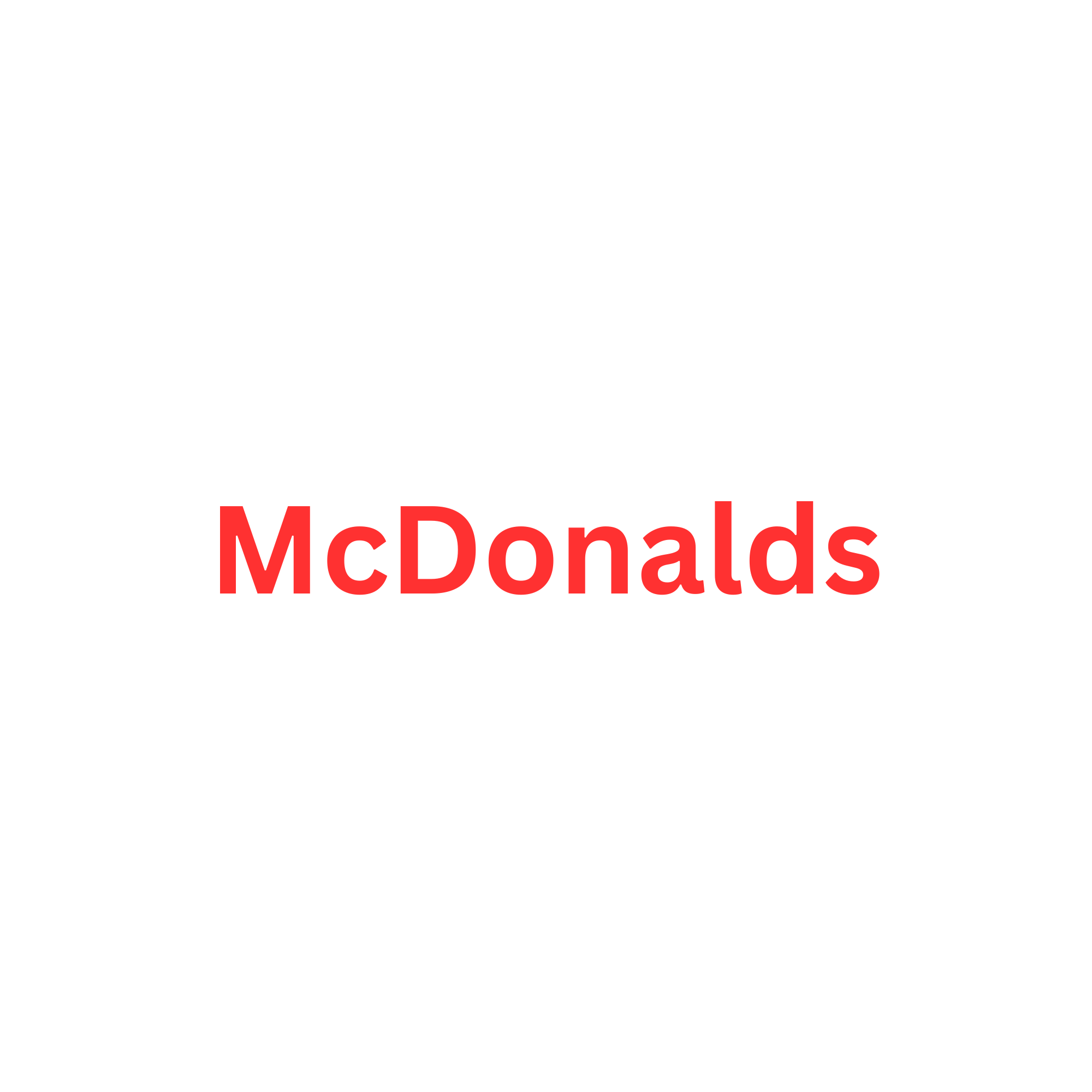 The image features the McDonald's logo with the iconic red and yellow colors.