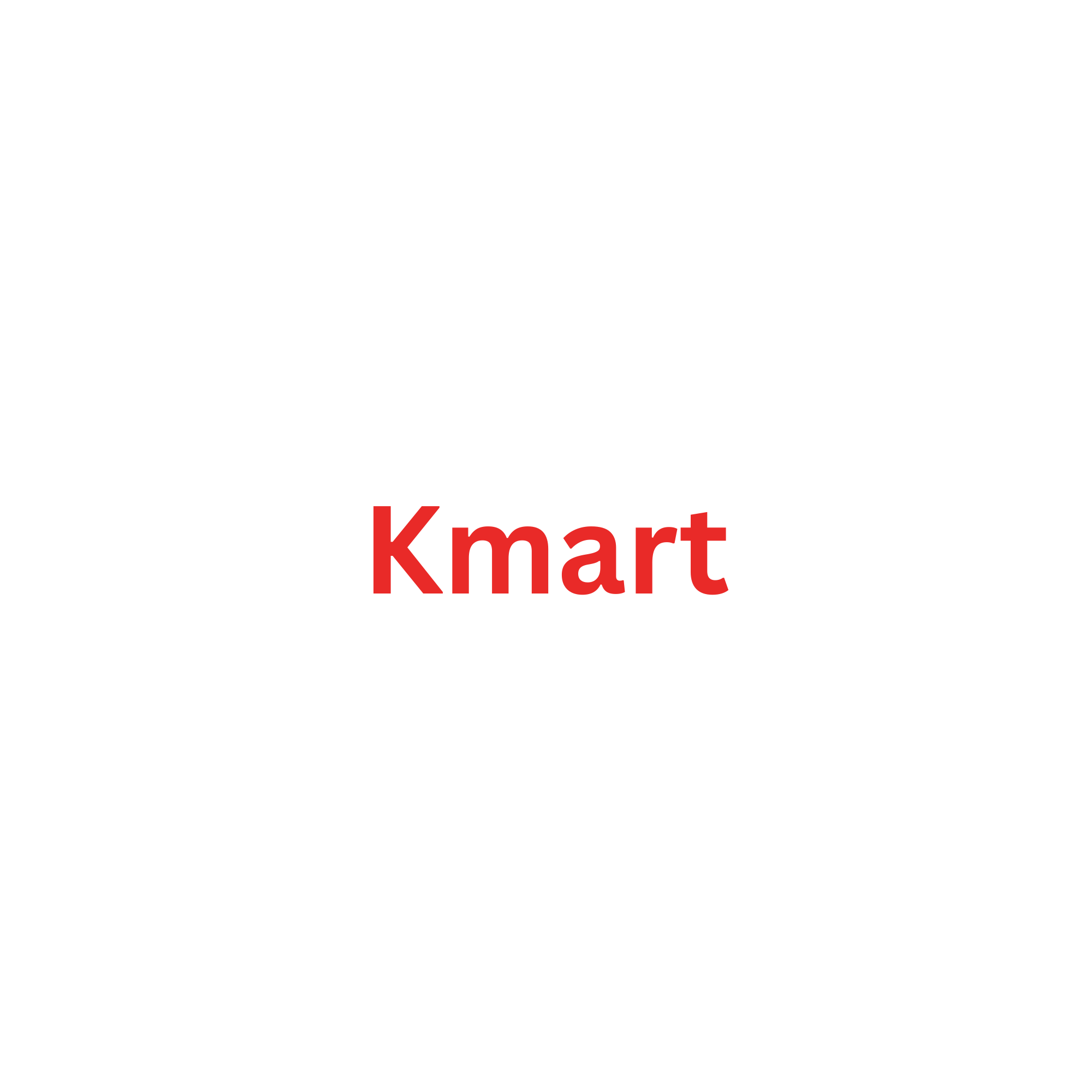 The Kmart logo in red text on a white background.