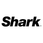 Black and white Shark logo with the word 'Shark' in bold font