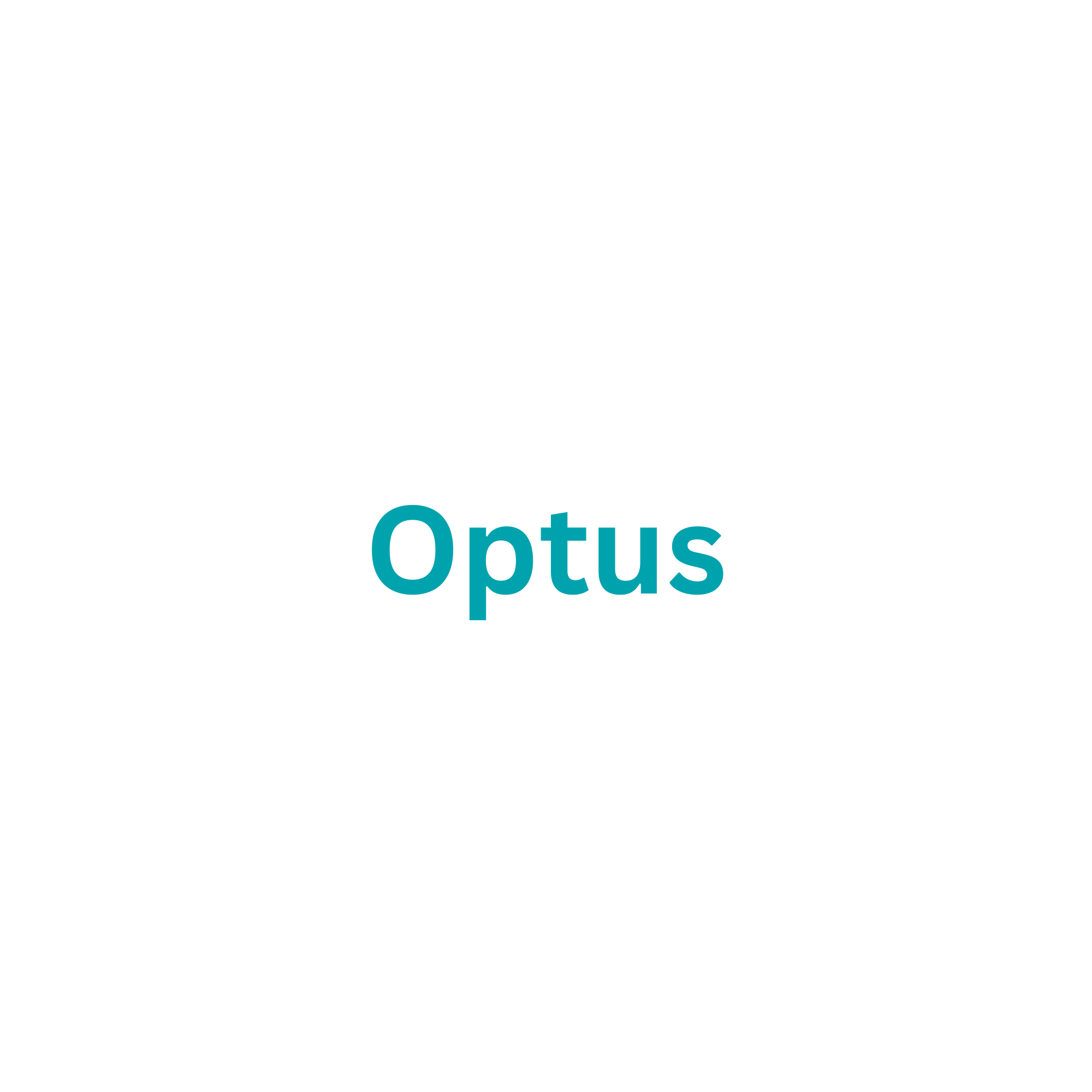 Partial view of the word "Optus" in teal text on a white background.