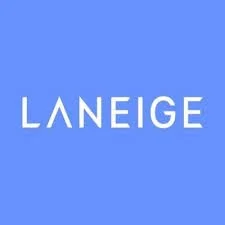 Laneige logo on a blue background