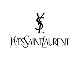 Yves Saint Laurent logo with stylized initials and brand name.