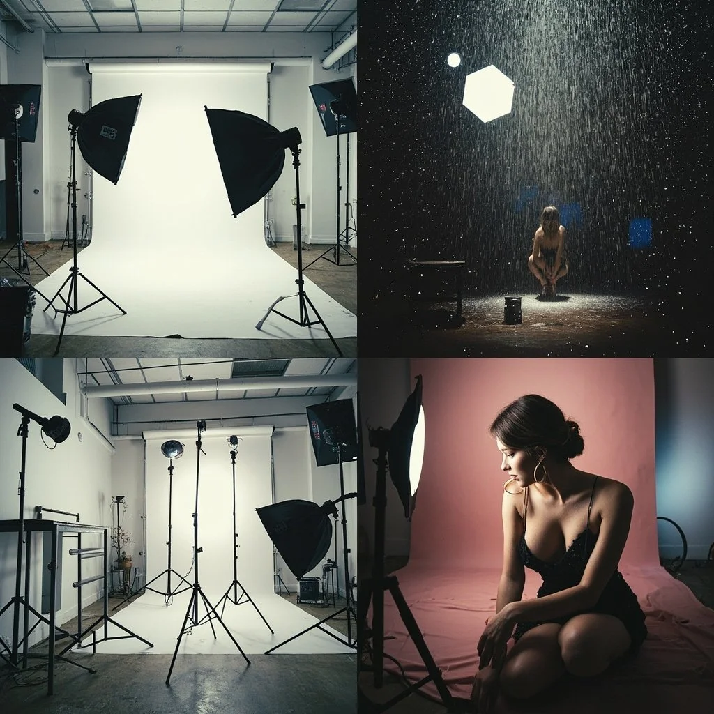 purpose built rain photography and cinematic studio to hire in Birmingham