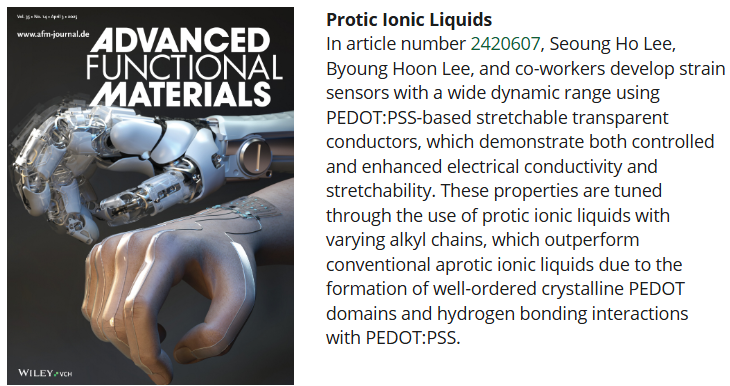 Protic Ionic Liquids: A General Strategy for Enhancing Electrical Conductivity and Stretchability of Conducting Polymer Thin Films
