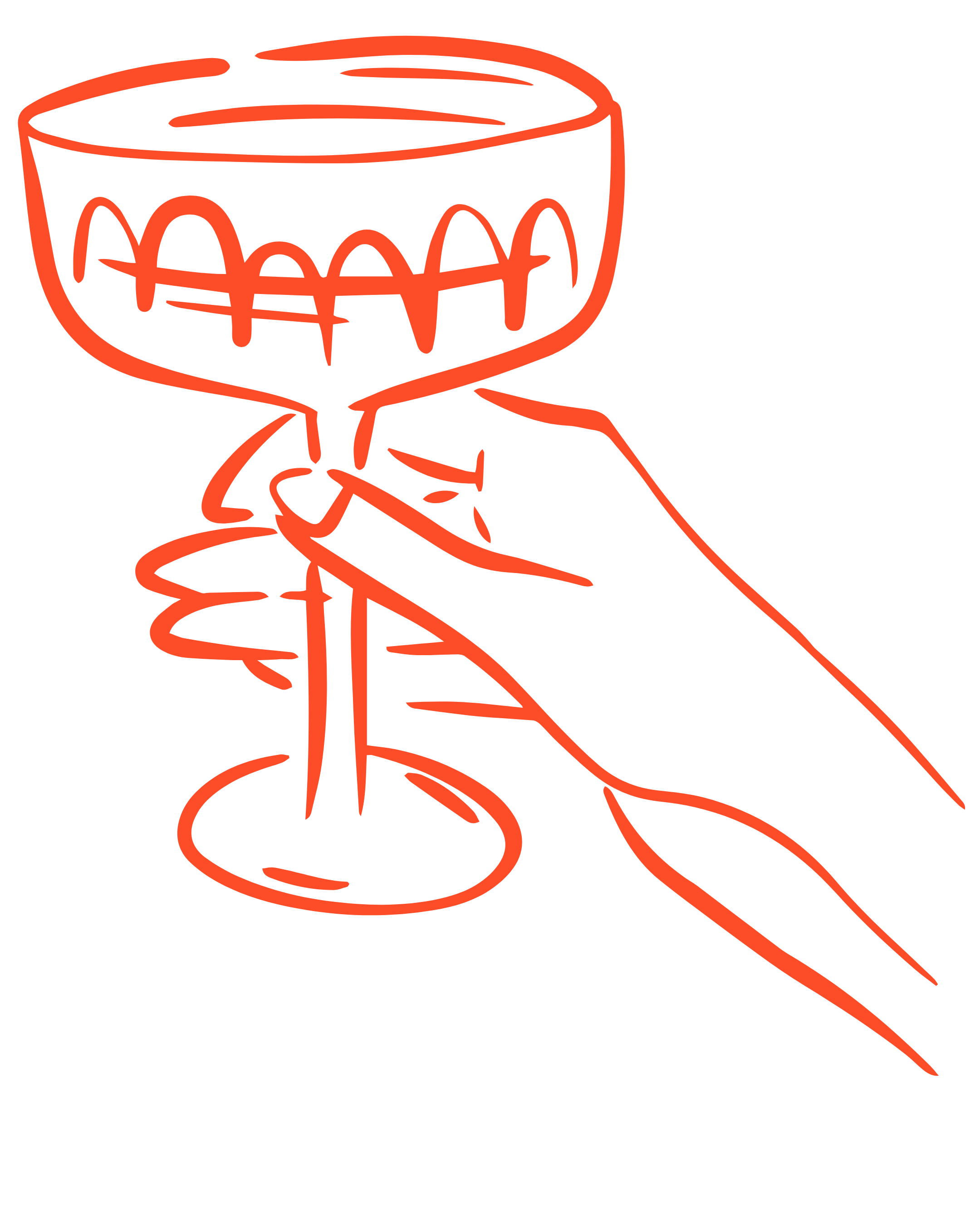 Kuvassa on punainen, neon-tyylinen piirros, jossa käsi pitää viinilasia ja sisältää hampaitta, joka muistuttaa purentaa.