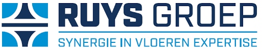 RUYS GROEP logo with the tagline 'Synergie in Vloeren Expertise'