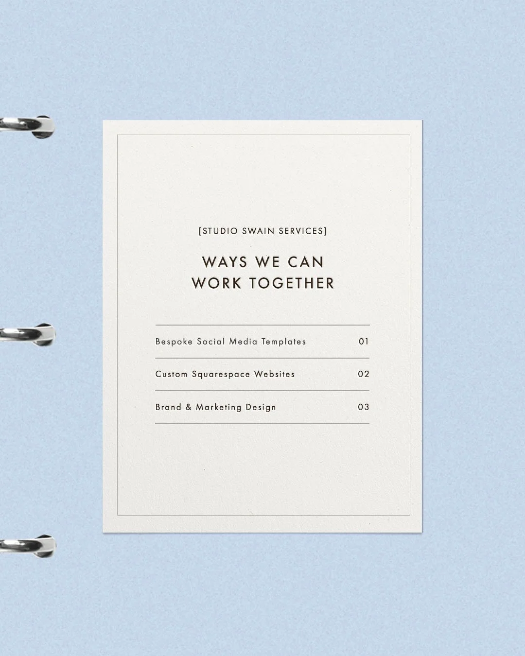 If you&rsquo;ve been wanting to refresh your creative assets, I know a girl. (It's me. I'm that girl.)

Reach out to hello@studioswain.com to get started 💌