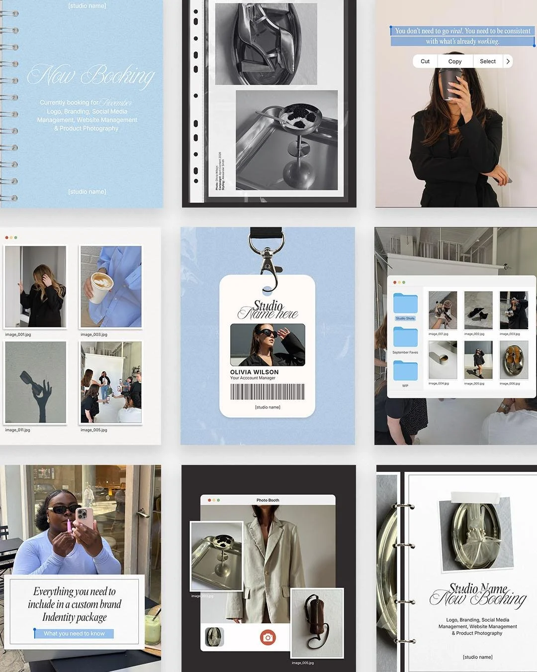 Screen x Paper 

A new collection of Instagram templates inspired by iOS interfaces, digital details and layered paper textures

Customisable in Canva and Photoshop and ready to make your feed look more refined

Link in bio to shop